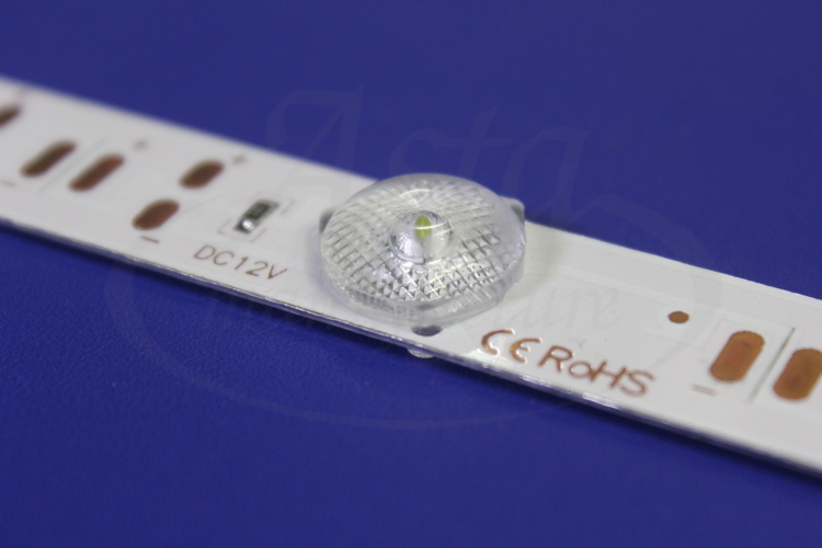 Светодиодная линейка с линзами 3030 12led 12Вт 12v 6500K (95см)