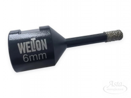 Коронка алмазная по керамограниту WELTON для УШМ (6 мм)